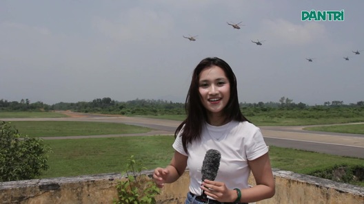 Sẵn sàng đội hình 10 trực thăng bay kéo cờ mừng Quốc khánh 2/9