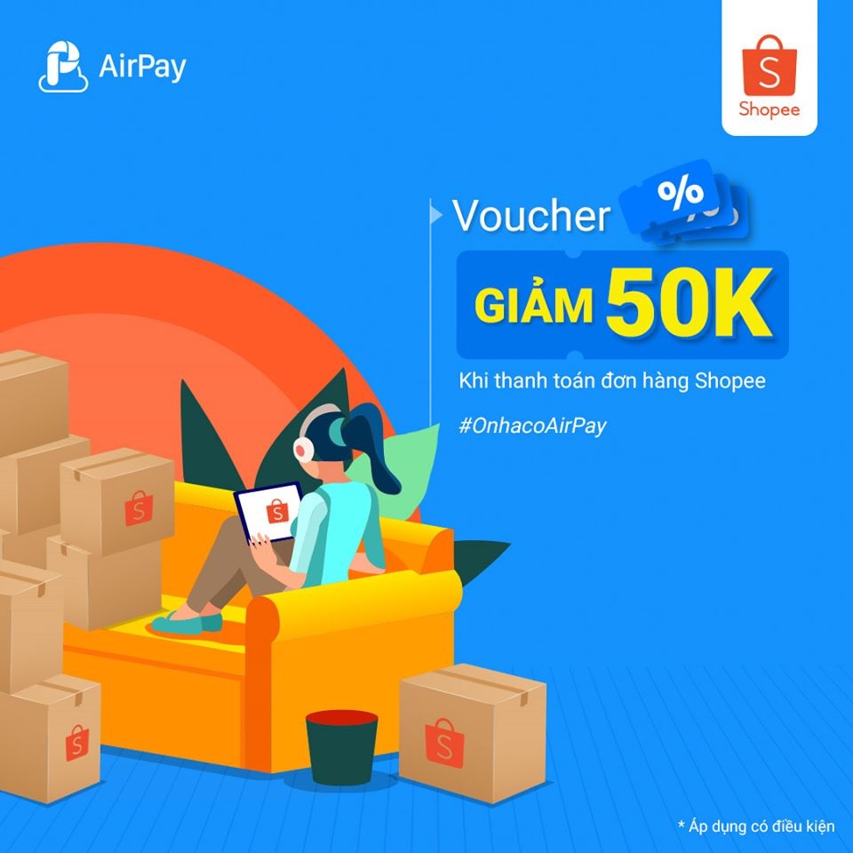 Nhận ngay ưu đãi khi liên kết Ví AirPay trên Shopee - 2 Nhận ngay ưu đãi khi liên kết Ví AirPay trên Shopee - 2