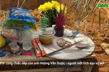 Dân trí trao 30 triệu đồng đến 9 nạn nhân cùng thôn thiệt mạng vì sạt lở