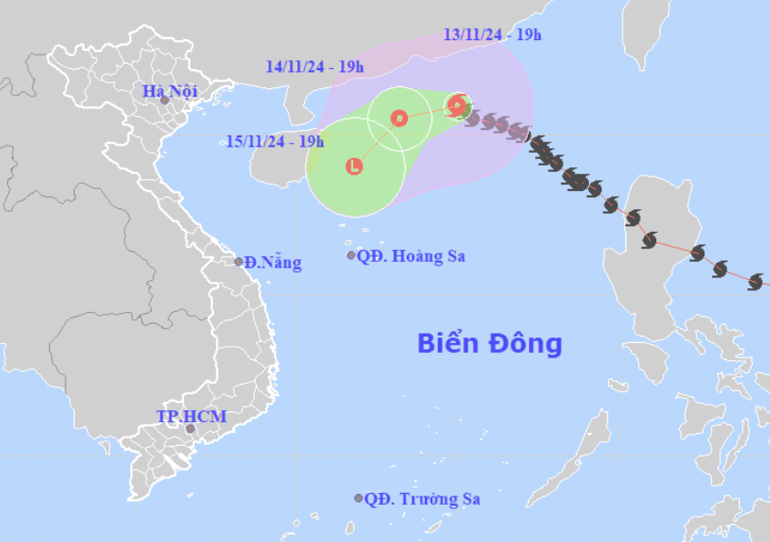 Bão Toraji tan ngay trên Biển Đông - 1