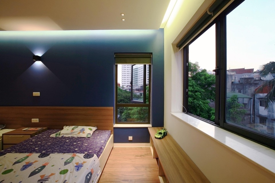 Nhà vát góc độc đáo, tràn ngập ánh sáng trong ngõ nhỏ ở Hà Nội - 12