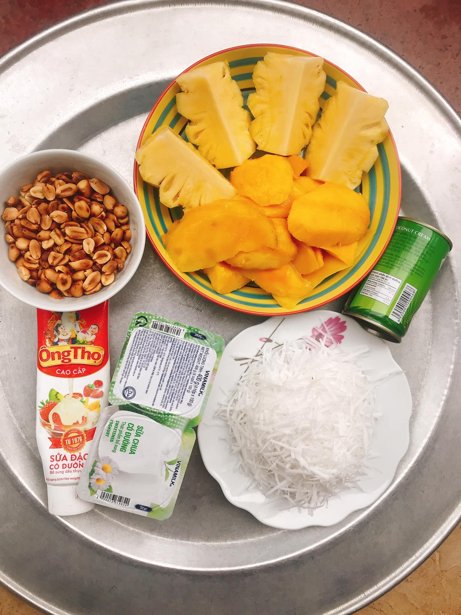 Kem dứa xoài nhà làm mát lạnh - 1