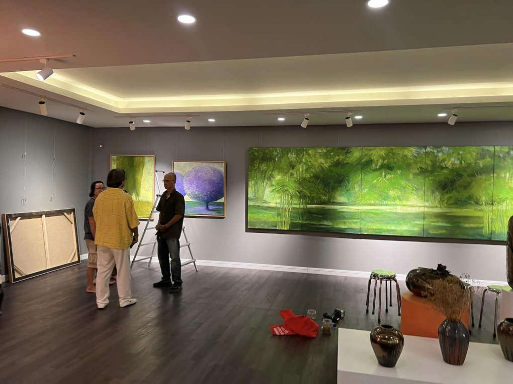 Ba họa sĩ Hà Nội thực hiện triển lãm Chào Sài Gòn - 5