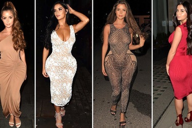 Demi Rose với phong cách thời trang gợi cảm