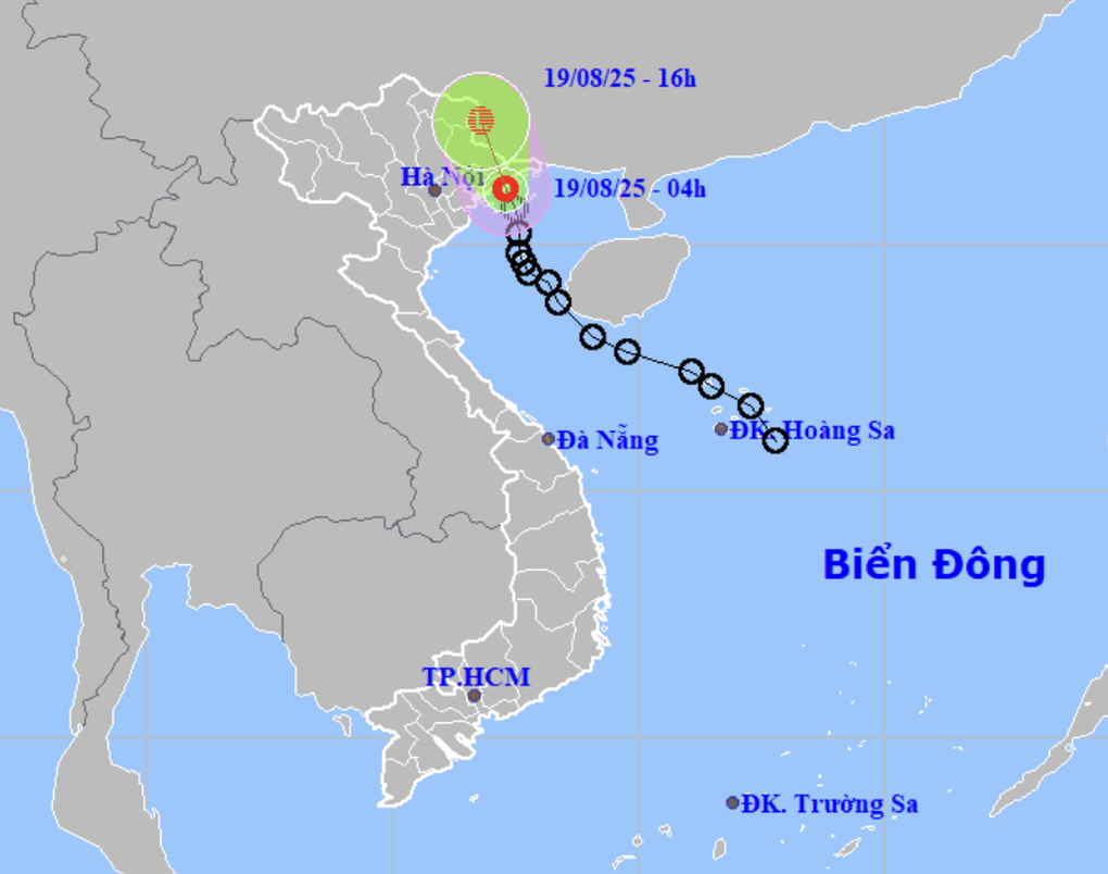 Áp thấp nhiệt đới mạnh cấp 6, giật cấp 8 đi vào Quảng Ninh – Hải Phòng