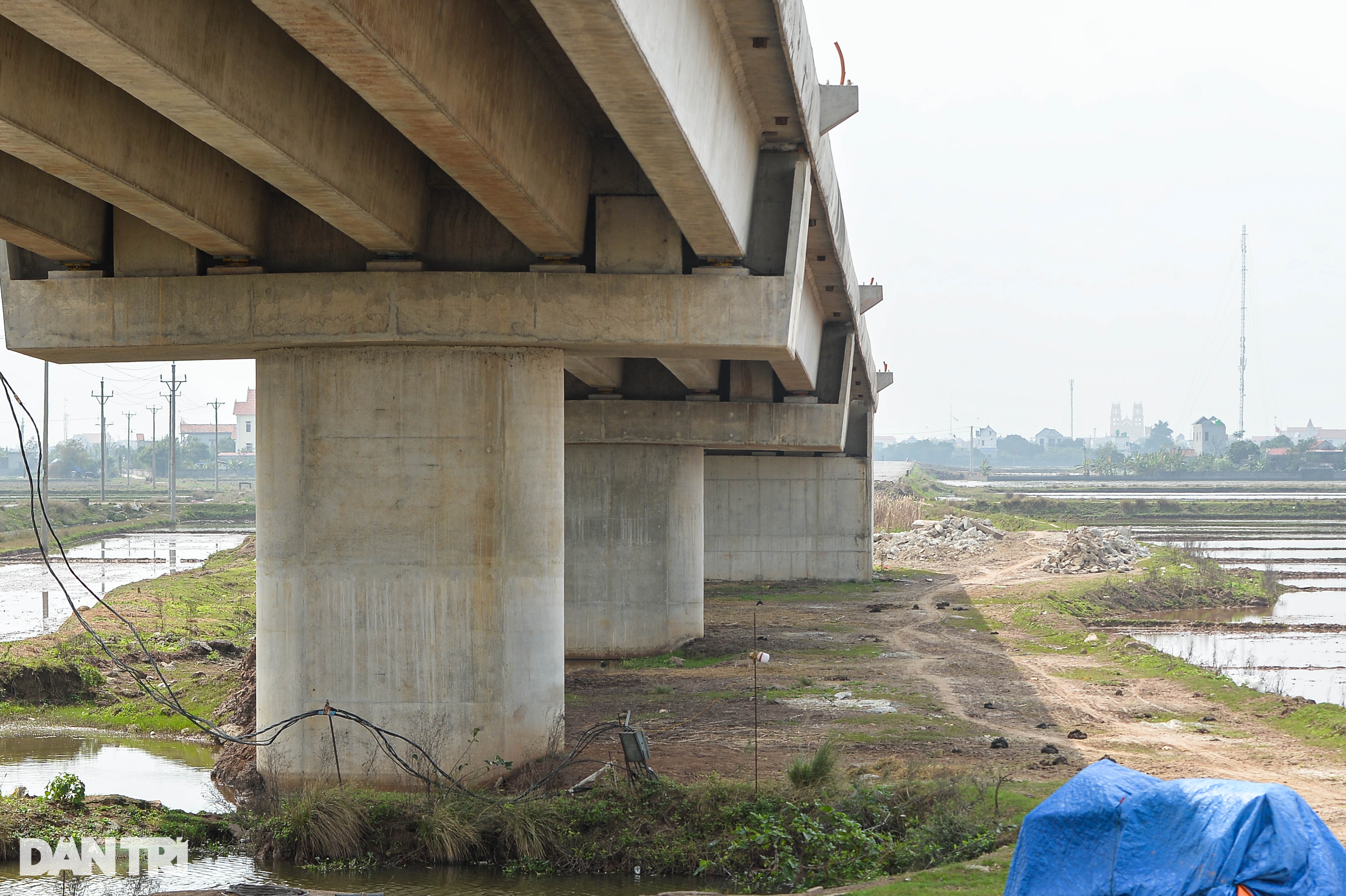 Hiện trạng cầu vượt sông Hồng gần 1.000 tỷ đồng nối Nam Định - Thái Bình - 11