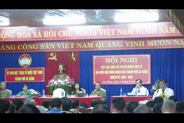 video clip: Ông Huỳnh Đức Thơ - Chủ tịch UBND TP Đà Nẵng phát biểu trong buổi tiếp xúc cử tri ở quận Thanh Khê