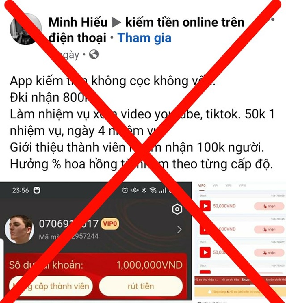 Kiếm tiền trên mạng: Coi chừng sập bẫy - 1 Kiếm tiền trên mạng: Coi chừng sập bẫy - 1
