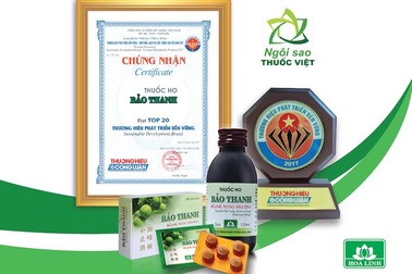 Bảo Thanh - Thuốc ho bổ phế, Top 20 Thương hiệu phát triển bền vững quốc gia