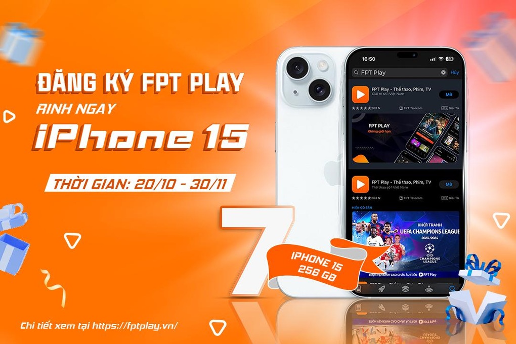 Nhiều iPhone 15 chờ khách hàng đăng ký mới FPT Play - 1 Nhiều iPhone 15 chờ khách hàng đăng ký mới FPT Play - 1