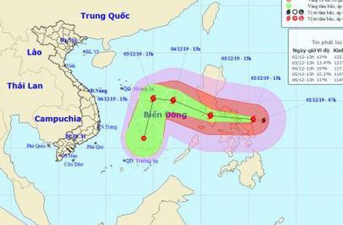 Bão Kammuri giật cấp 17 sắp vào Biển Đông - Ảnh 1.