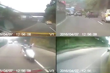 Chạy ẩu, gây sự và cái kết xứng đáng