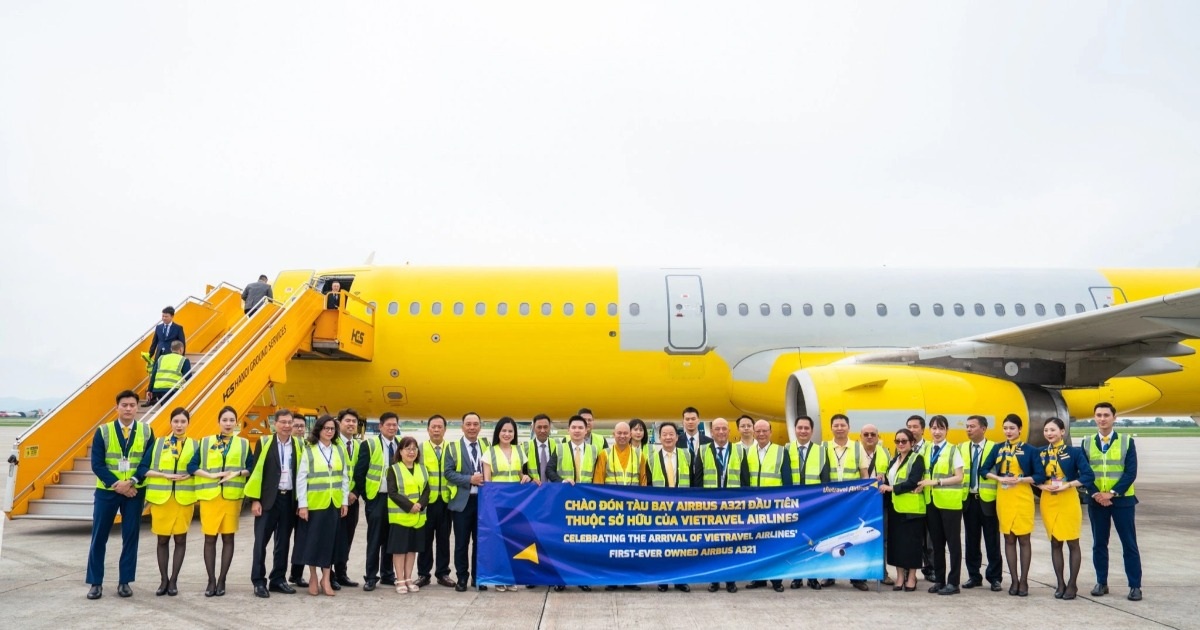 Vietravel Airlines đón máy bay Airbus A321 đầu tiên thuộc sở hữu của hãng