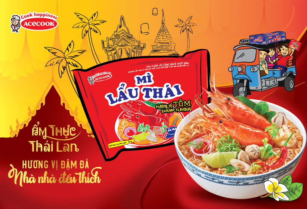 Acecook tổ chức chương trình trúng thưởng cùng mì Lẩu Thái và Đệ Nhất - 2 Acecook tổ chức chương trình trúng thưởng cùng mì Lẩu Thái và Đệ Nhất - 2