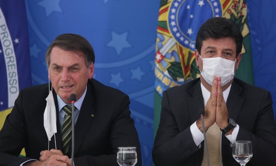 Mâu thuẫn về chống Covid-19, Tổng thống Brazil sa thải Bộ trưởng Y tế - 1 Mâu thuẫn về chống Covid-19, Tổng thống Brazil sa thải Bộ trưởng Y tế - 1
