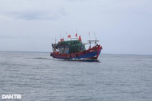 Bất cẩn, một ngư dân ở Quảng Trị rơi từ tàu cá xuống biển mất tích