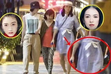 Chương Tử Di lộ bụng bầu