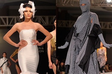 Sinh viên Việt đưa "trang phục ninja", mặt nạ phòng độc lên sàn diễn thời trang