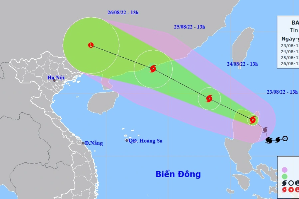 Bão Maon vào Biển Đông tiếp tục mạnh thêm - 2 Bão Maon vào Biển Đông tiếp tục mạnh thêm - 2