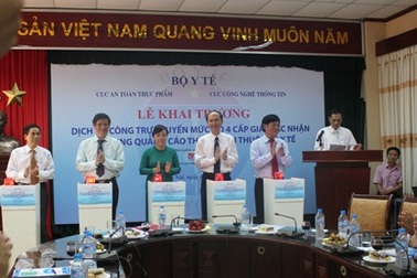 Bộ Y tế triển khai dịch vụ công trực tuyến cấp độ 4 đầu tiên