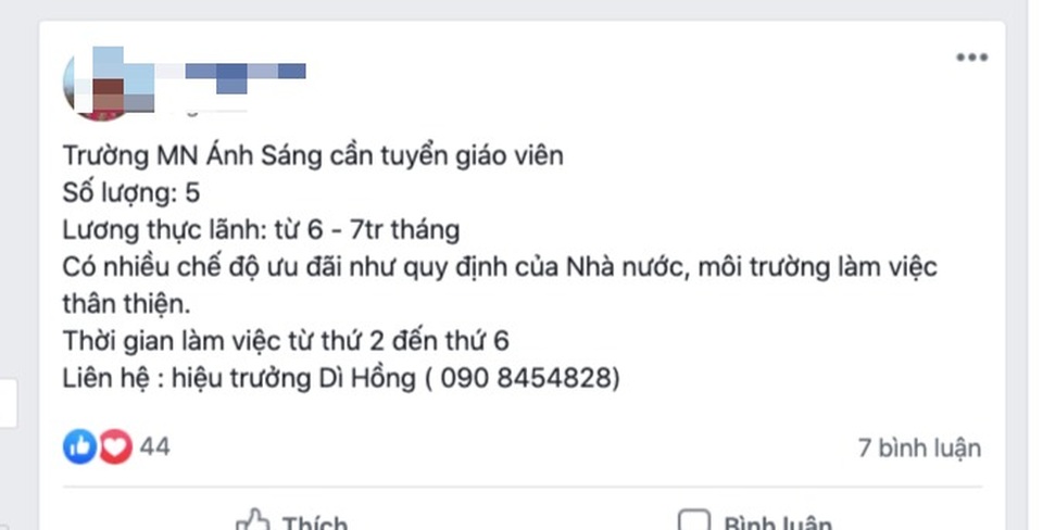Sau dịch, nhiều giáo viên mầm non “một đi không trở lại” - 2 Sau dịch, nhiều giáo viên mầm non “một đi không trở lại” - 2
