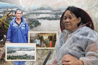 Miền Trung oằn mình trong lũ, nhà sập, người mất, tài sản bị cuốn trôi