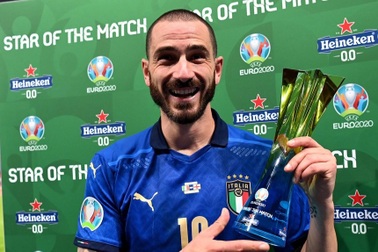 Bonucci "xát muối" vào nỗi đau tuyển Anh sau khi nâng cúp vô địch