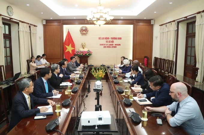 Quang cảnh buổi tiếp.