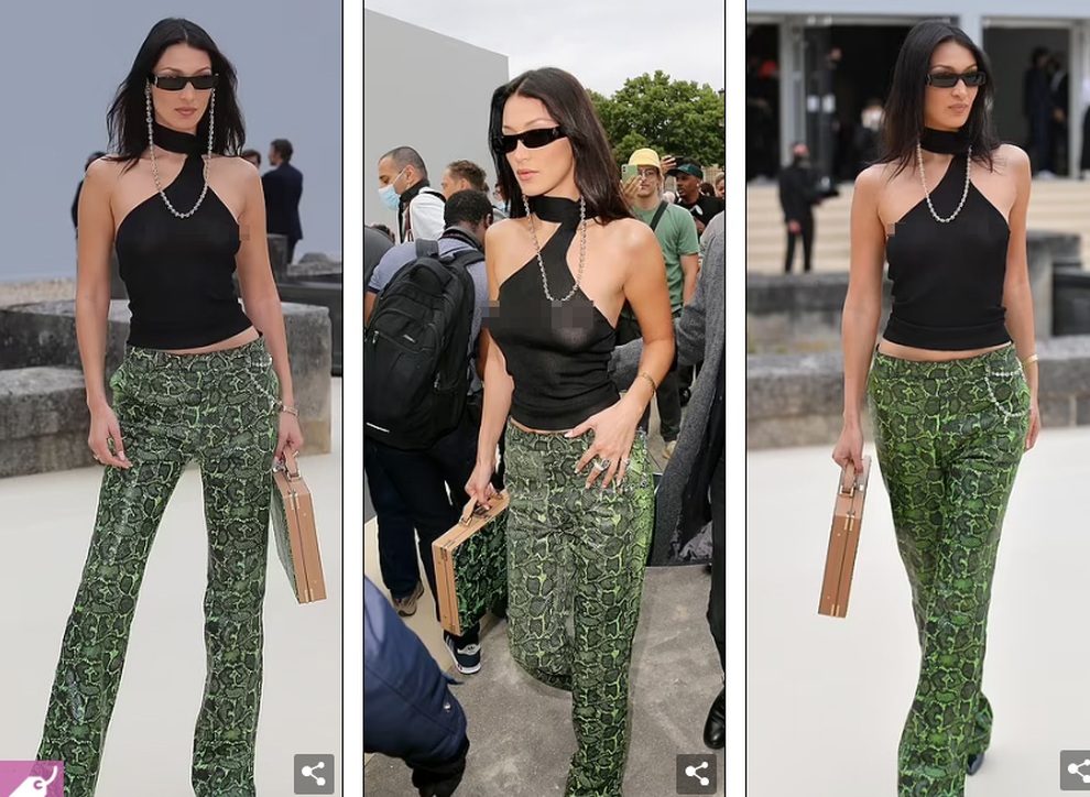 Loạt trang phục hở bạo, đa phong cách của Bella Hadid - 8 Loạt trang phục hở bạo, đa phong cách của Bella Hadid - 8
