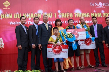 Khu du lịch Bà Nà Hills đón du khách thứ 1 triệu