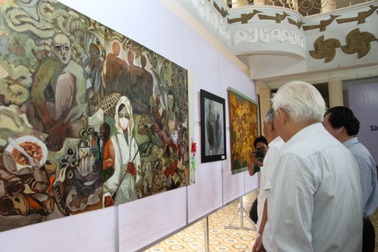 Hơn 250 tác phẩm tham gia triển lãm mỹ thuật Bắc miền Trung