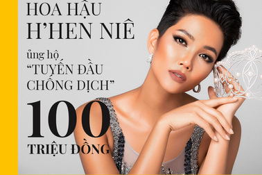 Hoa hậu H’Hen Niê ủng hộ “tuyến đầu chống dịch” 100 triệu đồng