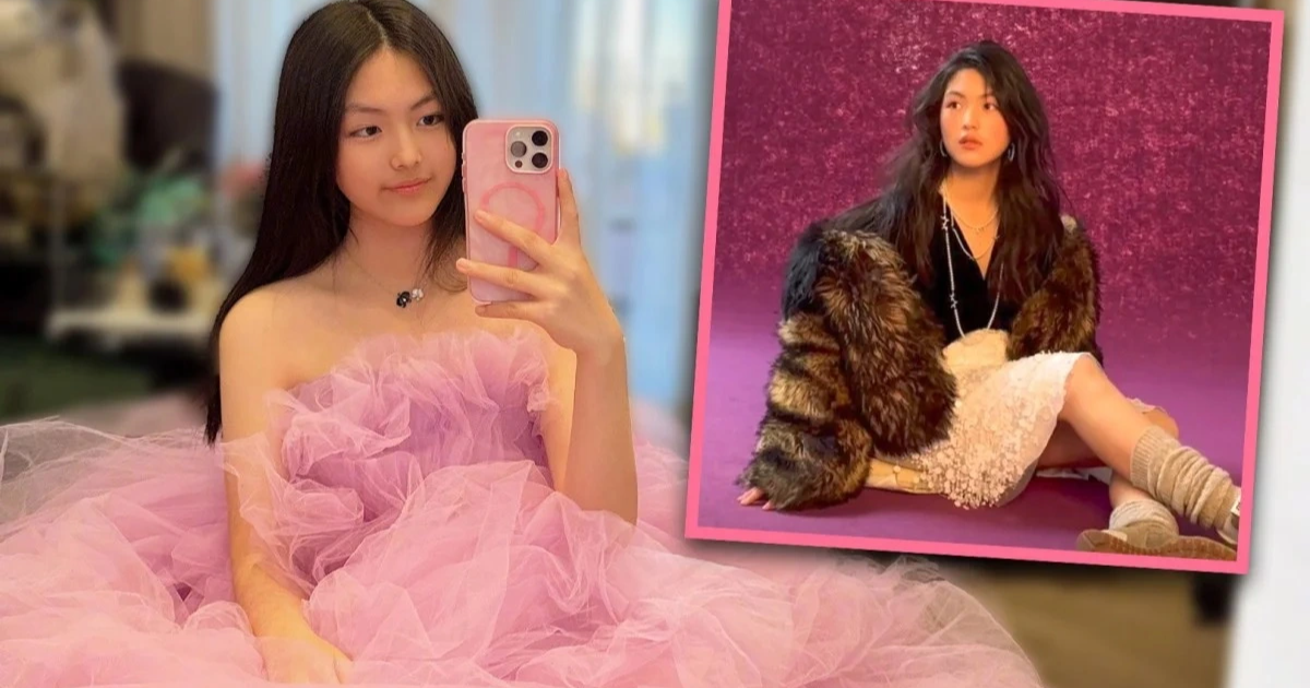 "Công chúa" Angela Wang Shiling thu hút sự quan tâm trên mạng với những bộ quần áo hàng hiệu (Ảnh: Douyin).