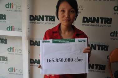 Hơn 165 triệu đồng đến với bé Lý Triệu Hồng Sơn