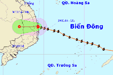 Bão số 4 đang đổ bộ vào Phú Yên gây mưa diện rộng