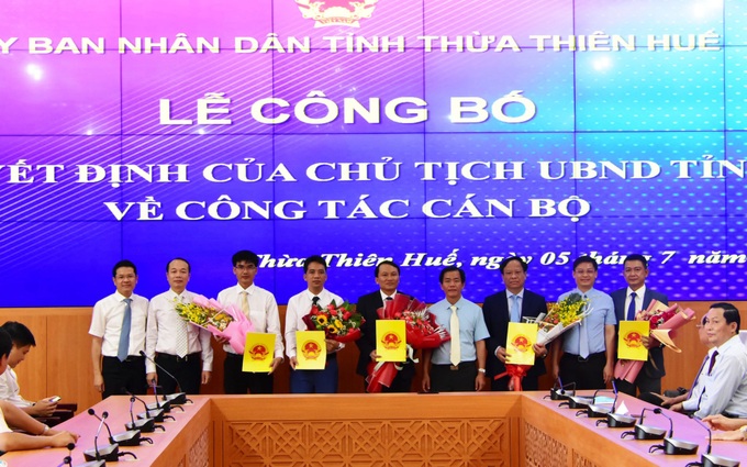 Thừa Thiên Huế bổ nhiệm Giám đốc và Phó giám đốc 3 đơn vị cấp sở