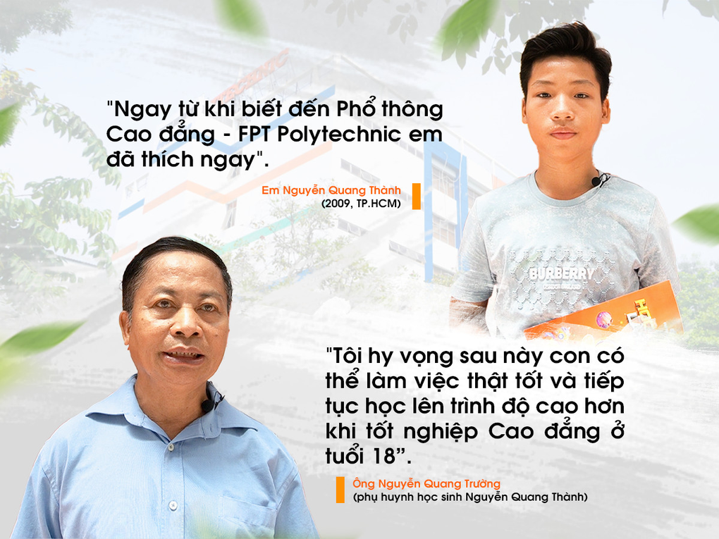 Nhiều phụ huynh an tâm xét tuyển học bạ cho con vào Phổ thông Cao đẳng - FPT Polytechnic - 1 Nhiều phụ huynh an tâm xét tuyển học bạ cho con vào Phổ thông Cao đẳng - FPT Polytechnic - 1