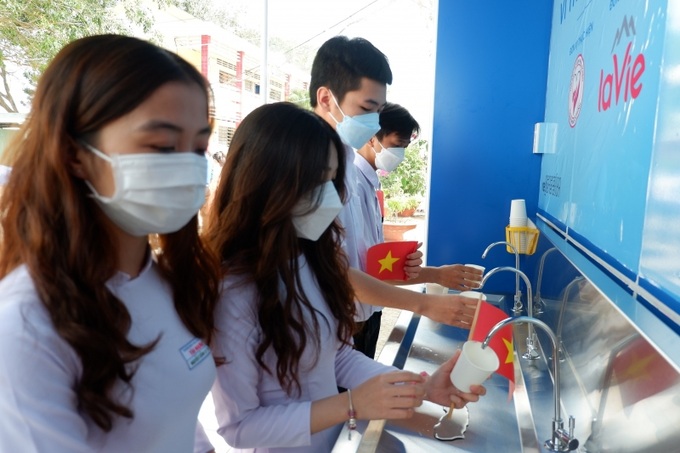 La Vie hỗ trợ hệ thống nước uống trực tiếp đến Trường THPT Tân Hưng