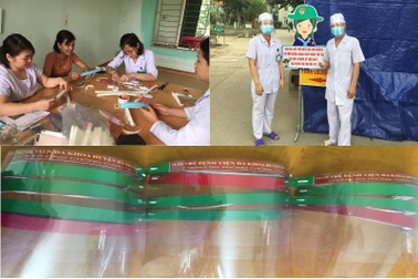 Thanh niên ngành y tế tự chế mặt nạ ngăn giọt bắn phòng, chống Covid-19