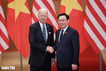 Chủ tịch Quốc hội Vương Đình Huệ hội kiến Tổng thống Mỹ Joe Biden