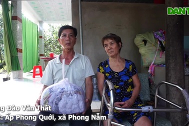 Cám cảnh chồng già ung thư nuôi vợ què và con trai tâm thần