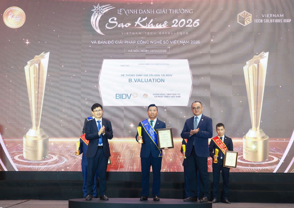 6 giải pháp ngân hàng số của BIDV đạt giải Sao Khuê 2026 - 2