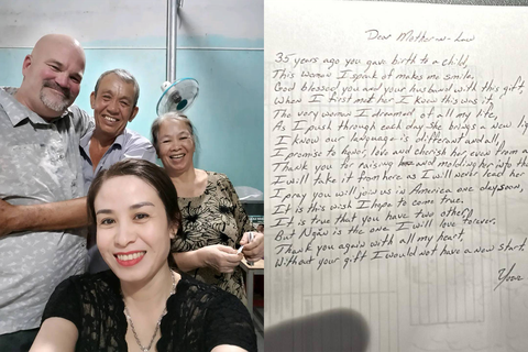 Ông Tây 4 lần cầu hôn cô gái bán cơm và lá thư gửi mẹ vợ Việt gây xúc động