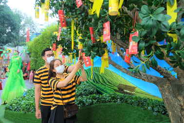 Đồi trà trái tim thu hút bạn trẻ Sài gòn