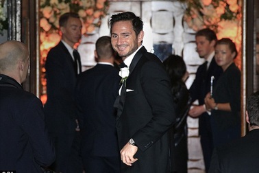 Frank Lampard rạng ngời hạnh phúc trong ngày cưới