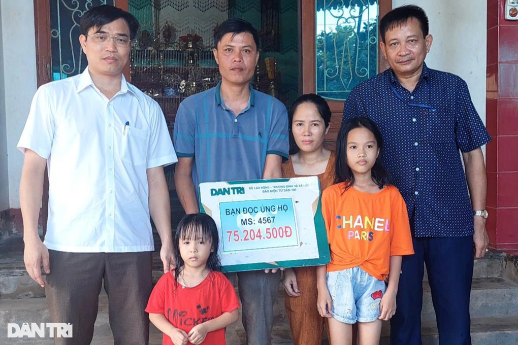 Hơn 180 triệu đồng đến với gia đình có con trai tử nạn, 2 con gái bệnh nặng - 3 Hơn 180 triệu đồng đến với gia đình có con trai tử nạn, 2 con gái bệnh nặng - 3