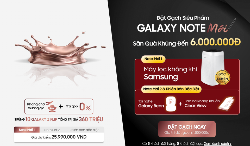 Galaxy Note 20 chưa ra mắt, người dùng Việt đã có thể đặt trước - 2 Galaxy Note 20 chưa ra mắt, người dùng Việt đã có thể đặt trước - 2