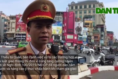 CSGT Hà Nội ra quân xử phạt tài xế có hơi men