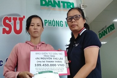 Bạn đọc Dân trí giúp đỡ bé 5 tuổi 109 triệu đồng chống chọi bệnh ung thư