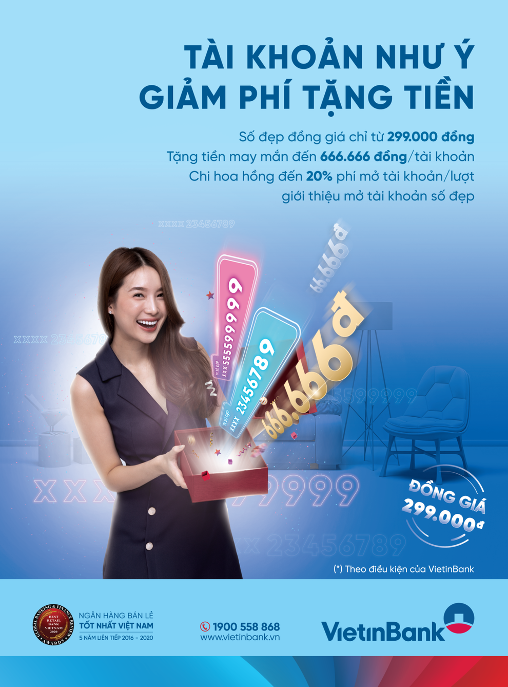 Tài khoản như ý - giảm phí tặng tiền - 1 Tài khoản như ý - giảm phí tặng tiền - 1